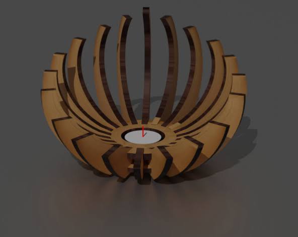 Wooden Candle Holder - Laser Cut Tealight Holder Files