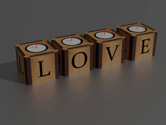 Candlestick Candle Holder - 4mm Wooden Tealight Holder | Laser Cut Files | SVG, PDF, CDR | Instant Download