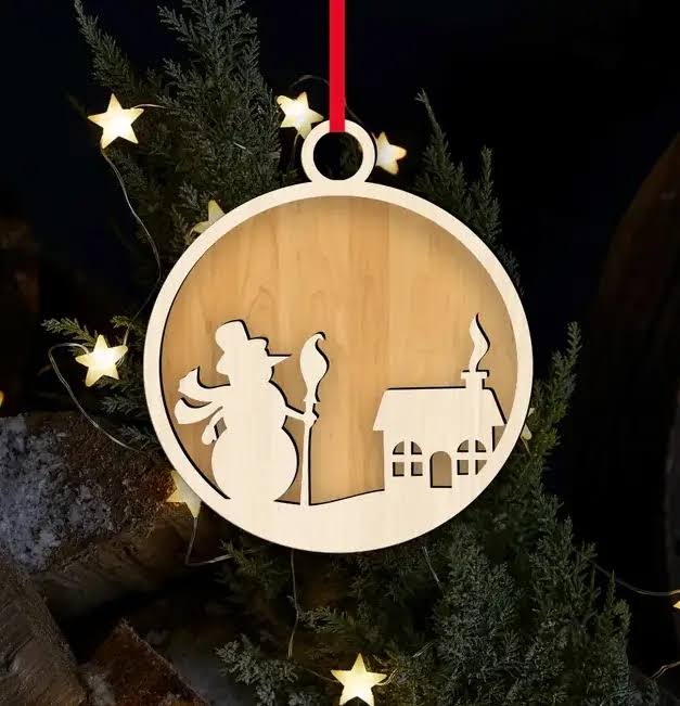 Christmas ball file cdr and dxf pdf vector download for laser cut