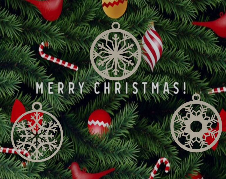 Christmas Vector Files Bundle - CDR DXF SVG for Laser Cut, CNC, Plasma, Cricut & Silhouette