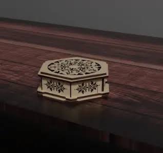 Decorative Hexagon Gift Box - Laser Cut SVG Files for Wood & DIY Gifts