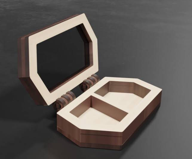 Hexagonal Wood Ring Box - Laser Cut Files for Wedding Ceremonies
