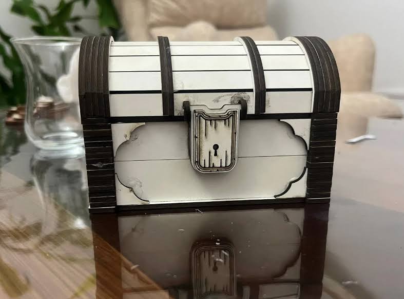 Pirate Treasure Wooden Box - Laser Cut Files | 2.5mm, 3mm, 4mm SVG & CDR Formats