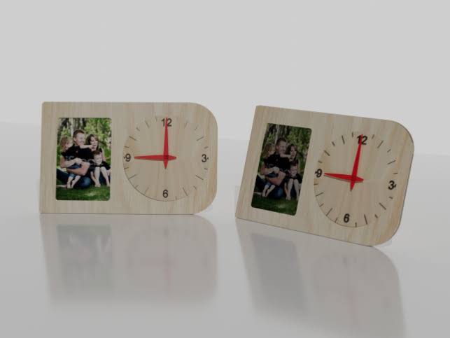 Slot-In Picture Frame - Laser Cut SVG Files for Glowforge & Wood Laser Cutting