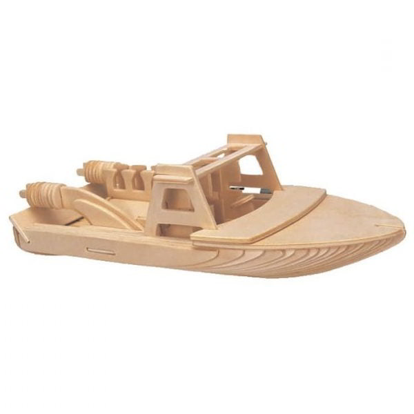 Boat Puzzle Model – Laser Cut Wooden CDR & DXF File | Free Download