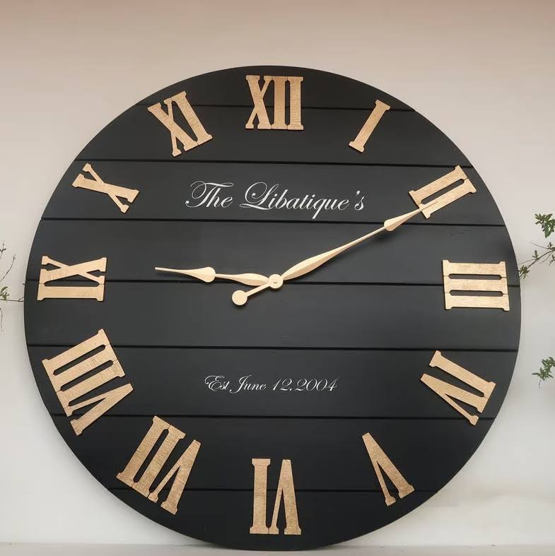 Lina Mood Ver. 4 Clock Laser Cut Files (SVG, DXF, CDR) | Instant Download