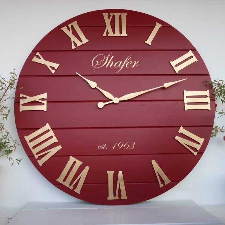 Lina Mood Ver. 4 Clock Laser Cut Files (SVG, DXF, CDR) | Instant Download