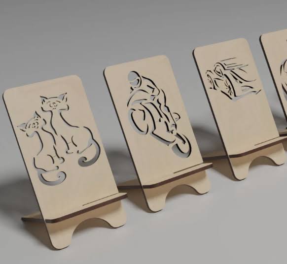 Laser Cut Phone Stand - Instant Download for iPhone & Android