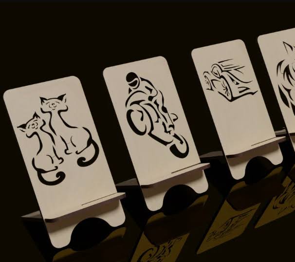 Laser Cut Phone Stand - Instant Download for iPhone & Android