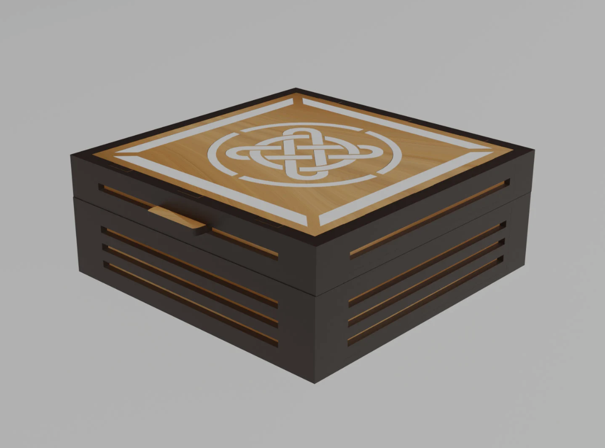 Tarot Card Storage Box - Major Arcana Wooden Box - 4mm Laser Cut Files