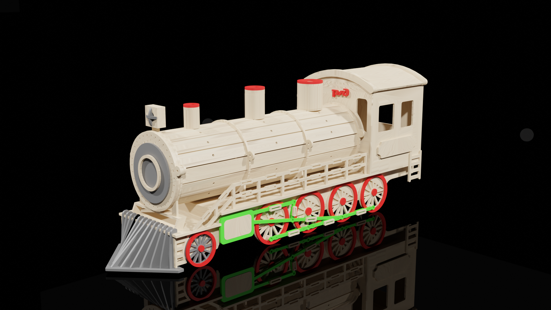 Locomotive Train Steam Engine - Laser Cut Files | SVG, PNG, DXF | Instant Download