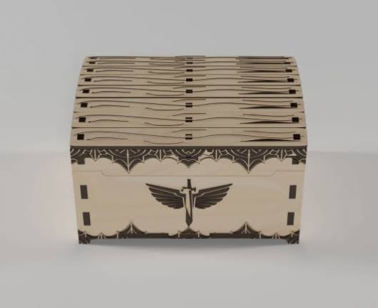 Treasure Chest - 4mm Laser Cut Files | SVG, PDF, CDR | Digital Download