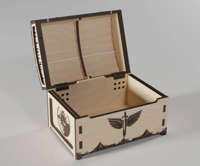 Treasure Chest - 4mm Laser Cut Files | SVG, PDF, CDR | Digital Download