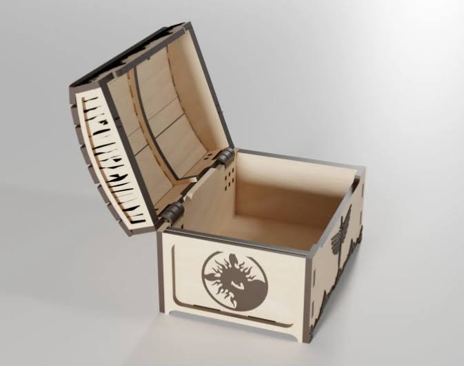 Treasure Chest - 4mm Laser Cut Files | SVG, PDF, CDR | Digital Download