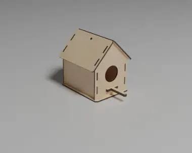 Wood Bird House - Laser Cut Files (CDR, DXF, SVG) | Digital Download