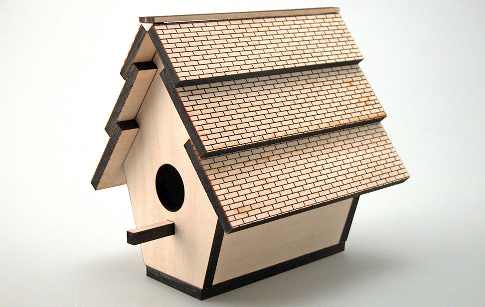 Wooden Birdhouse for Garden - Laser Cut Files (CDR, DXF, SVG) | Digital Download