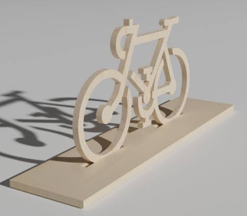Wooden Bicycle Figurine - Laser Cut Files for DIY Projects